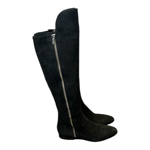 Luca Mode Italy Suede Over the Knee Boots Black, Women’s size 7 - Picture 1 of 14